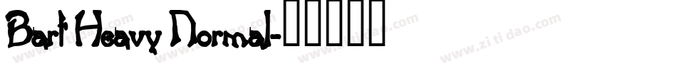Bart Heavy Normal字体转换
